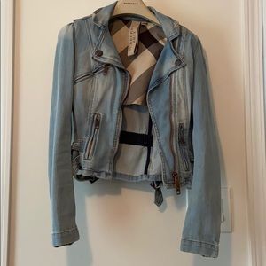 Burberry Brit Moto Denim Jacket